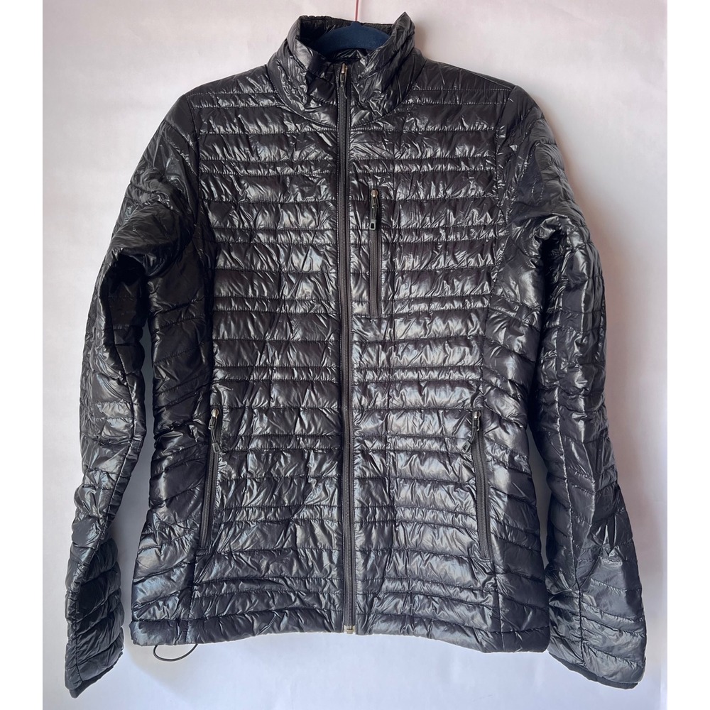 Patagonia Womens Ultralight‎ Down Jacket Black Puffer XS